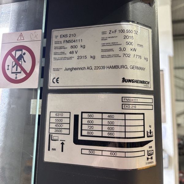 Jungheinrich EKS 210 Order Picker